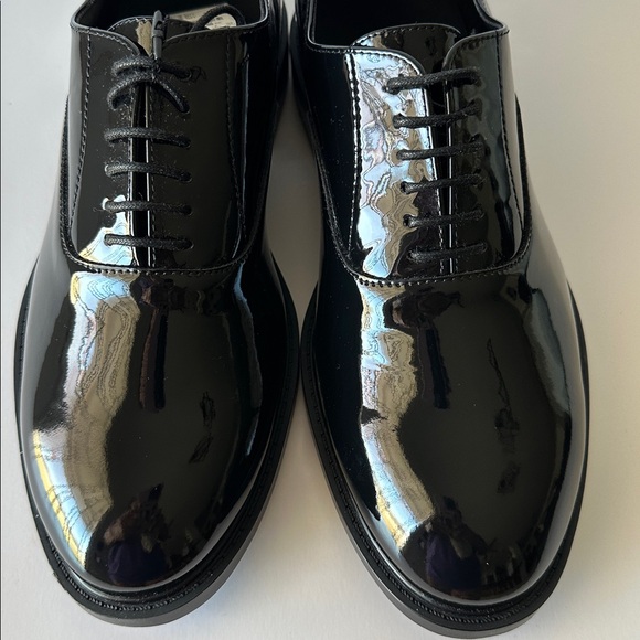 Zara Men's Glossy Black Dress Shoes - Picture 4 of 16
